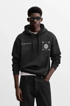 Fashion SUDADERA ESTAMPADA COMBINADA Hombre Sudaderas