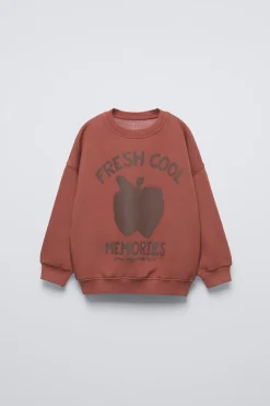 Niños ZARA 1½ - 6 Años·Sudaderas|1½ - 6 Años·Sudaderas<SUDADERA ESTAMPADA FRUTAS