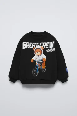 Niños ZARA 1½ - 6 Años·Sudaderas<SUDADERA ESTAMPADA OSO