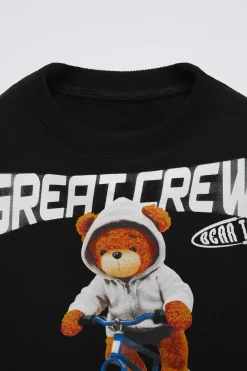 Niños ZARA 1½ - 6 Años·Sudaderas<SUDADERA ESTAMPADA OSO