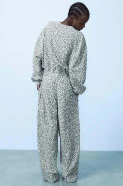 Clearance SUDADERA ESTAMPADO ANIMAL EFECTO LAVADO Mujer Sudaderas / Joggers