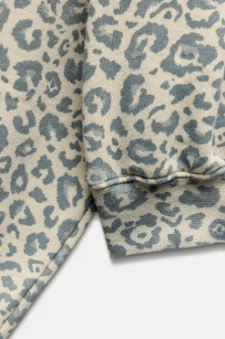 Clearance SUDADERA ESTAMPADO ANIMAL EFECTO LAVADO Mujer Sudaderas / Joggers