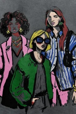 Discount SUDADERA ESTAMPADO CHICAS Mujer Sudaderas / Joggers