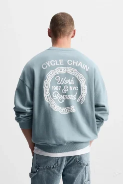 Outlet SUDADERA ESTAMPADO COMBINADO Hombre Sudaderas