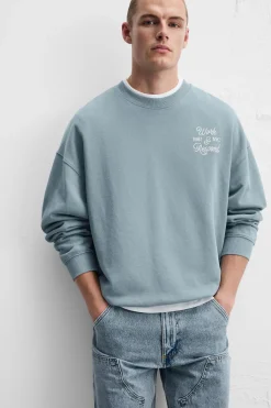 Outlet SUDADERA ESTAMPADO COMBINADO Hombre Sudaderas