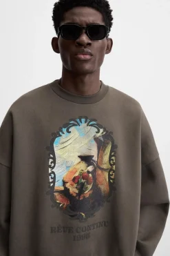 Hot SUDADERA ESTAMPADO COMBINADO Hombre Sudaderas