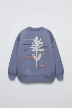 Niños ZARA 6 - 14 Años·Sudaderas<SUDADERA ESTAMPADO CORTE