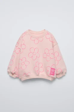 Niños ZARA 1½ - 6 Años·Sudaderas|1½ - 6 Años·Total Look<SUDADERA ESTAMPADO ETIQUETA