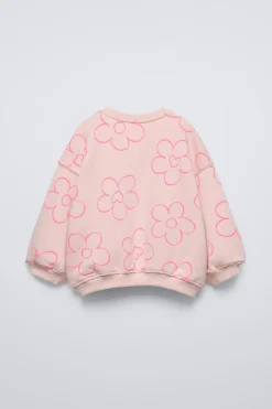 Niños ZARA 1½ - 6 Años·Sudaderas|1½ - 6 Años·Total Look<SUDADERA ESTAMPADO ETIQUETA