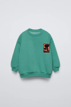 Niños ZARA 1½ - 6 Años·Sudaderas|1½ - 6 Años·Sudaderas<SUDADERA ESTAMPADO FLOCK