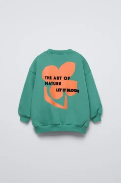 Niños ZARA 1½ - 6 Años·Sudaderas|1½ - 6 Años·Sudaderas<SUDADERA ESTAMPADO FLOCK