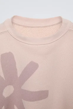 Niños ZARA 1½ - 6 Años·Sudaderas|1½ - 6 Años·Sudaderas<SUDADERA ESTAMPADO FLOR