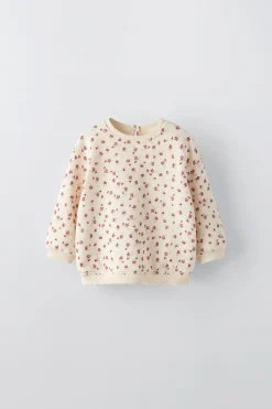 Niños ZARA 6 - 18 Meses·Conjuntos|6 - 18 Meses·Sudaderas<SUDADERA ESTAMPADO FLORECITAS