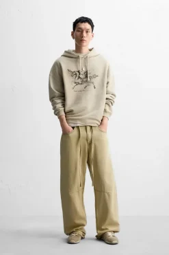 Hot SUDADERA ESTAMPADO LAVADO Hombre Sudaderas