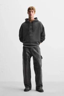 Online SUDADERA ESTAMPADO LAVADO Hombre Sudaderas