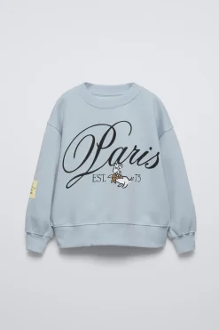 Niños ZARA 6 - 14 Años·Sudaderas<SUDADERA ESTAMPADO PARIS PERRITO