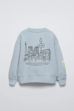 Niños ZARA 6 - 14 Años·Sudaderas<SUDADERA ESTAMPADO PARIS PERRITO