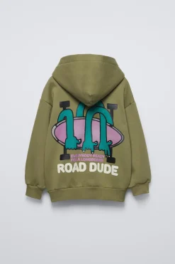 Niños ZARA 6 - 14 Años·Sudaderas<SUDADERA ESTAMPADO RELIEVE TEXTO