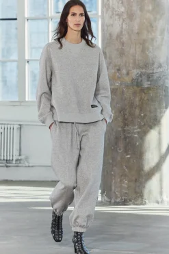 Discount SUDADERA FELPA OVERSIZE ETIQUETA Mujer Sudaderas / Joggers