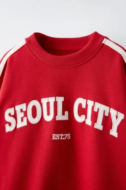 Niños ZARA 6 - 14 Años·Sudaderas|6 - 14 Años·Deporte / Chándal<SUDADERA FELPA TEXTO