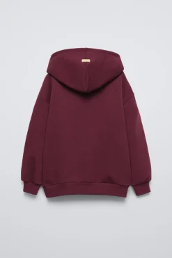 Niños ZARA 6 - 14 Años·Sudaderas|6 - 14 Años·Deporte / Jogging<SUDADERA FORRADA CAPUCHA TEXTO