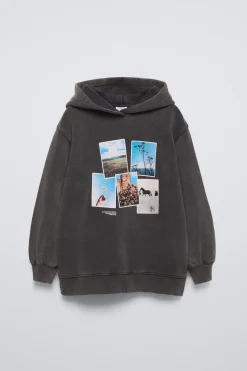 Niños ZARA 6 - 14 Años·Sudaderas<SUDADERA FOTOGRAFÍA OVERSIZE FIT