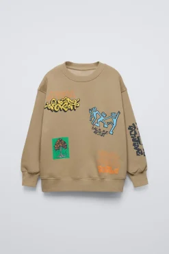 Niños ZARA 6 - 14 Años·Sudaderas|6 - 14 Años·Total Look<SUDADERA GRAFITTI