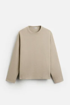 Clearance SUDADERA JACQUARD RELIEVE Hombre Sudaderas