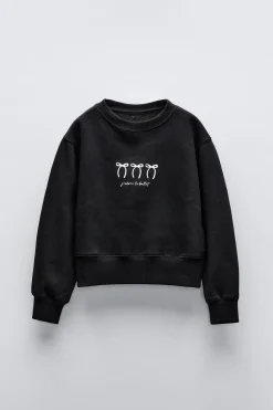 Niños ZARA 6 - 14 Años·Sudaderas|6 - 14 Años·Deporte / Jogging<SUDADERA LACITOS Y TEXTO