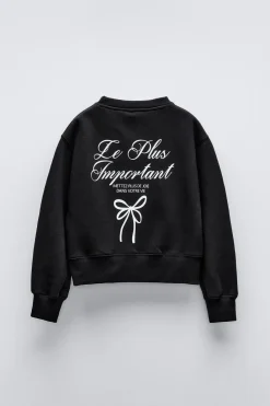 Niños ZARA 6 - 14 Años·Sudaderas|6 - 14 Años·Deporte / Jogging<SUDADERA LACITOS Y TEXTO