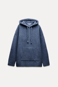 Best SUDADERA LARGA PUNTO OVERSIZE Mujer Cárdigan / Jerséis|Punto