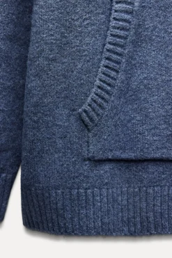 Best SUDADERA LARGA PUNTO OVERSIZE Mujer Cárdigan / Jerséis|Punto