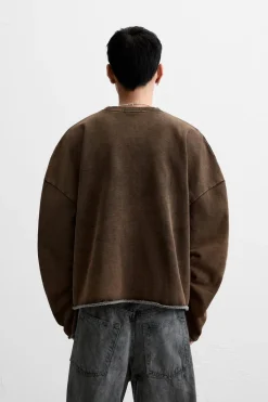 Hot SUDADERA LAVADA Hombre Sudaderas