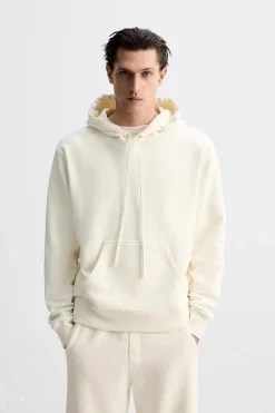 Fashion SUDADERA LAVADA CAPUCHA Hombre Sudaderas