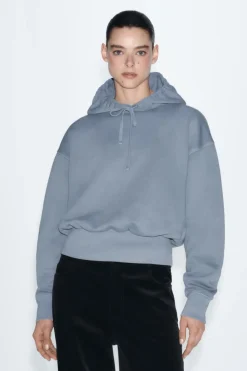 Discount SUDADERA LAVADA CAPUCHA Mujer Sudaderas / Joggers