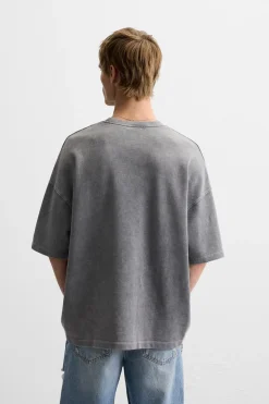 Hot SUDADERA LAVADA ESTAMPADO TEXTO Hombre Sudaderas|Camisetas