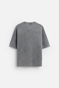 Hot SUDADERA LAVADA ESTAMPADO TEXTO Hombre Sudaderas|Camisetas