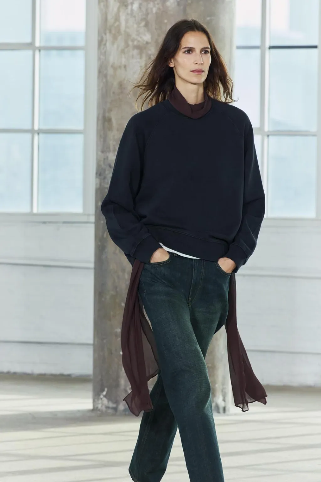 Clearance SUDADERA LAVADA OVERSIZE Mujer Sudaderas / Joggers