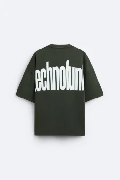 Fashion SUDADERA LAVADA TEXTO Hombre Sudaderas|Camisetas