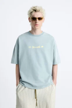 Sale SUDADERA LAVADA TEXTO Hombre Sudaderas|Camisetas