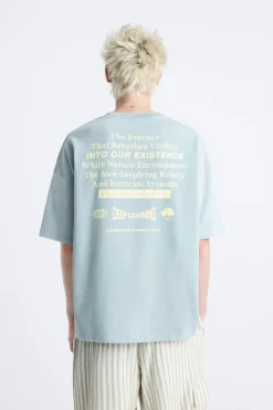 Sale SUDADERA LAVADA TEXTO Hombre Sudaderas|Camisetas