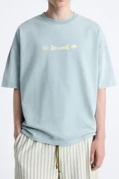 Sale SUDADERA LAVADA TEXTO Hombre Sudaderas|Camisetas