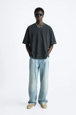 Clearance SUDADERA LAVADO ACID WASH Hombre Sudaderas