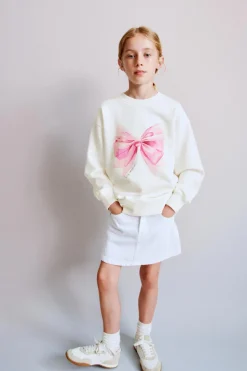 Niños ZARA 6 - 14 Años·Sudaderas<SUDADERA LAZO ESTAMPADO