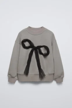 Niños ZARA 6 - 14 Años·Sudaderas<SUDADERA LAZO TUL