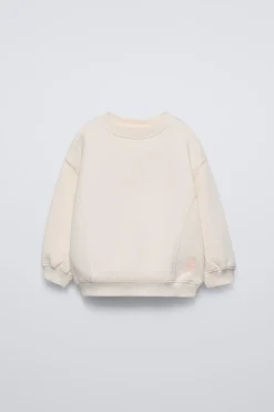 Niños ZARA 1½ - 6 Años·Sudaderas|1½ - 6 Años·Total Look<SUDADERA LISA BORDADO