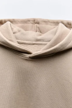 Niños ZARA 6 - 14 Años·Sudaderas|6 - 14 Años·Deporte / Chándal<SUDADERA LISA CAPUCHA