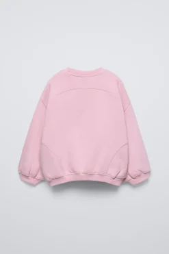 Niños ZARA 1½ - 6 Años·Sudaderas|1½ - 6 Años·Total Look<SUDADERA LISA TEXTO