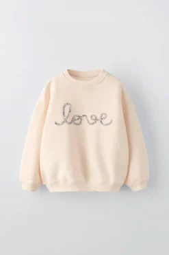 Niños ZARA 1½ - 6 Años·Sudaderas|6 - 18 Meses·Sudaderas<SUDADERA LOVE FLORES