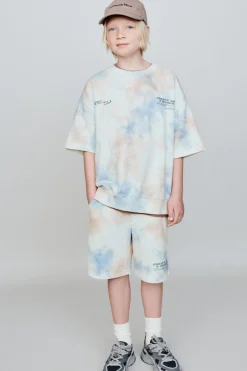 Niños ZARA 6 - 14 Años·Camisetas|6 - 14 Años·Sudaderas<SUDADERA MANGA CORTA TIE DYE TEXTO
